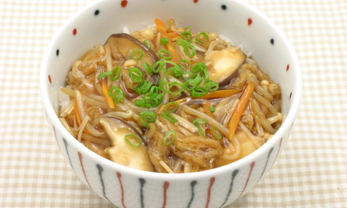 きのこのあんかけ丼