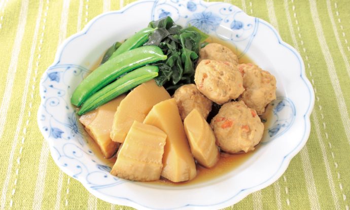 肉団子とわかめの煮物