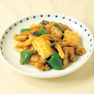 豚肉と豆腐のトマ味噌ソテー