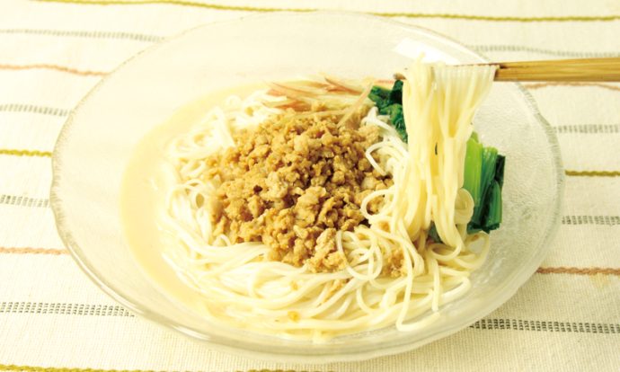 豆乳坦々そうめん