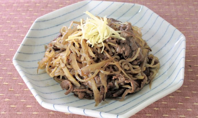 牛肉とごぼうの炒り煮