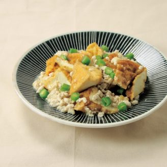 鶏ひき肉と厚あげの和風麻婆豆腐