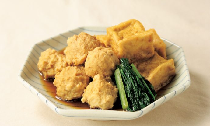 鶏団子と厚揚の煮物