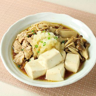 豆腐と豚肉のおろし煮
