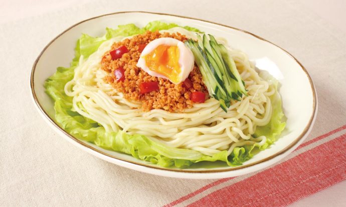 鶏そぼろのジャージャー麺