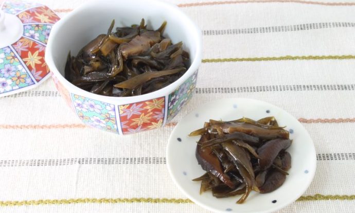 しいたけと茎わかめの佃煮